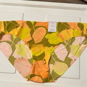 Auden Kids Leafy Print Bottoms - Orange and Green